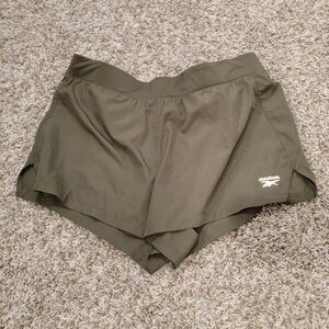 Reebok Olive Green Athletic Shorts
